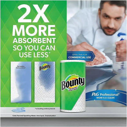 Double 2-Ply Paper Towels, 98 Sheets Per Roll, Pack of 12 Rolls