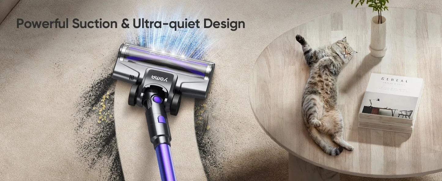N12 Cordless Vacuum Cleaner 200W Motor Ultra Lightweight 6-In-1 Vacuum Up to 45Mins Runtime for Carpet Hard Floor