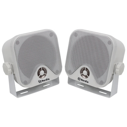 4'' 100W Heavy Duty Waterproof Boat Marine Bluetooth Speakers Surface Mounted