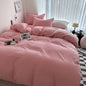 Linen Cotton Bedding Set with Sheet Duvet Cover Pillowcase Single Couple Bedsheet King Queen Double Twin Size
