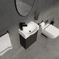 16" Bathroom Vanity Sink Combo for Compact Spaces; Ceramic Sink, Bathroom Cabinet