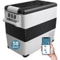 Portable 12 Volt Refrigerator Cooler or Freezer- 58 Quart(55L)  with AC/DC (Has Compressor)