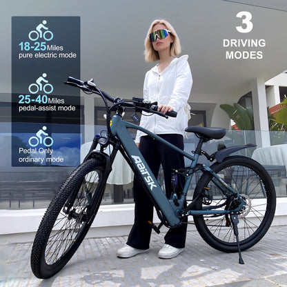 E bike 750W Adults Electric Bike 36V468Wh 26/24 Inch Tires Electric Bicycle 21-Speed City E Bikes Mountain e bikes