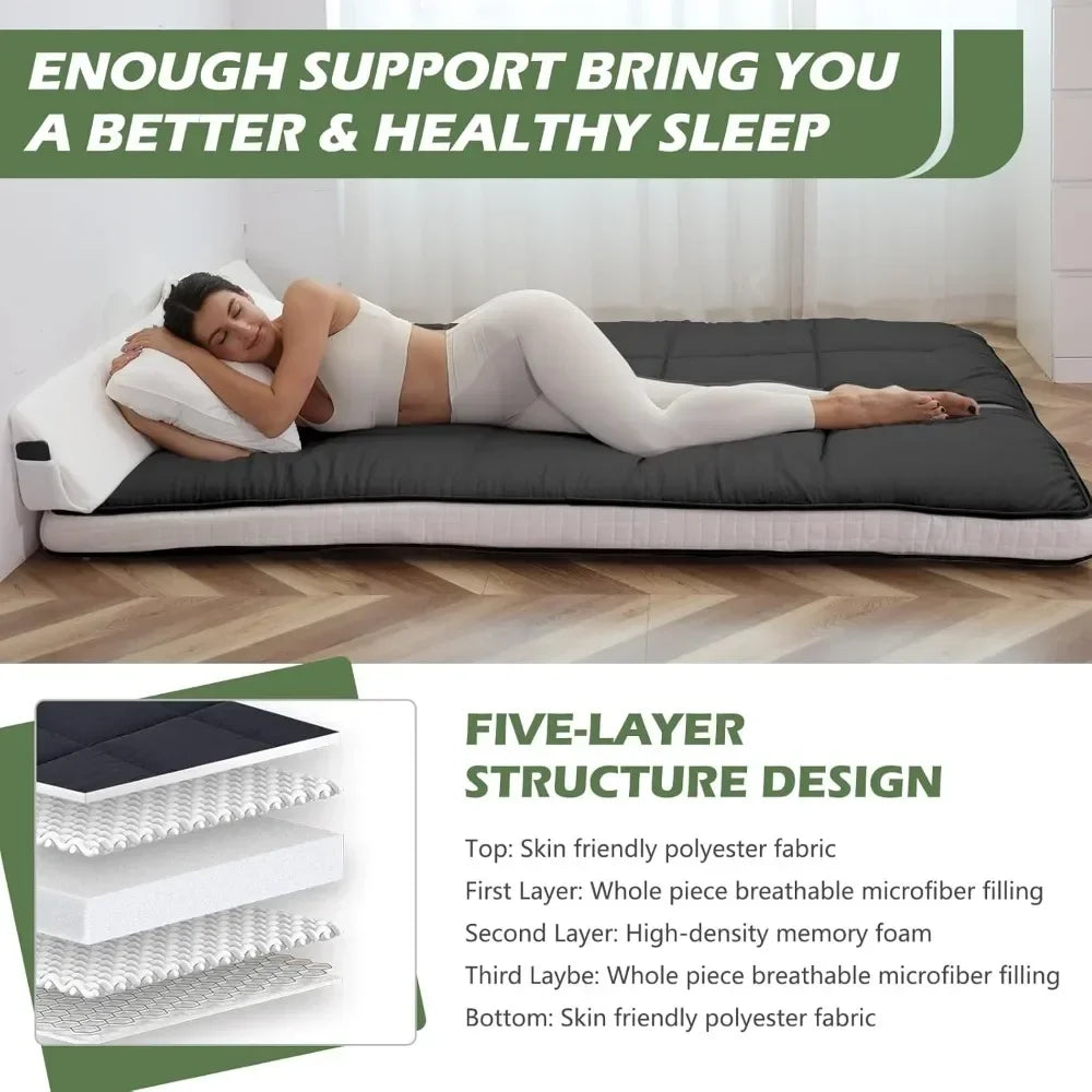 Floor Mattress, Foldable Futon