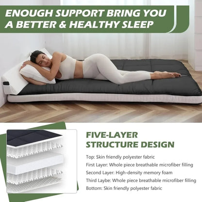 Floor Mattress, Foldable Futon