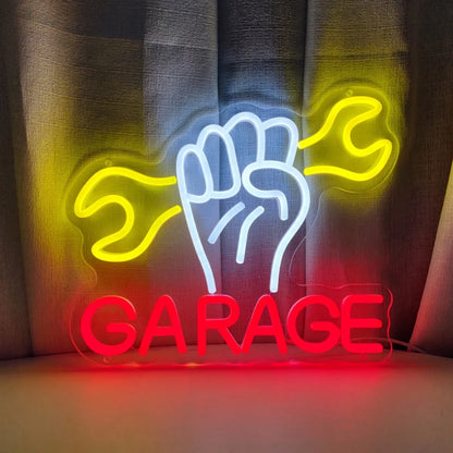 Garage Light Neon Sign, LED, Man Cave, Workshop