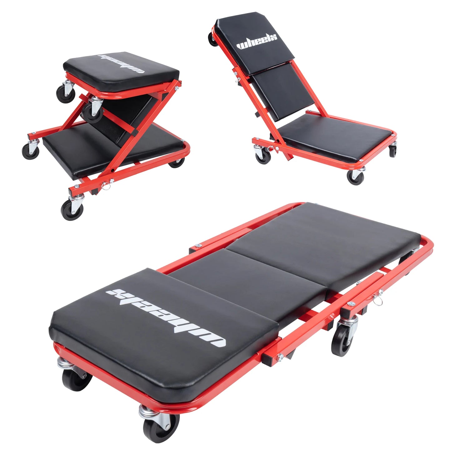 3-in-1 Rolling Creeper Fold Up