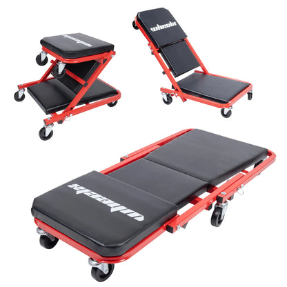 3-in-1 Rolling Creeper Fold Up