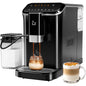 Fully Automatic Espresso Machine with Milk Frother Steam Wand Built-in Grinder Touch Screen Coffee Maker 7 Coffee Varieties