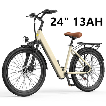 Electric Bicycle, 26" or  24" Electric Mountain Bike with 36V Battery Peak 500W Motor,21 Speed Ebike