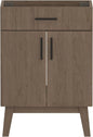 24" Bathroom Vanity with or without Sink, Two Soft Close Cabinet Doors