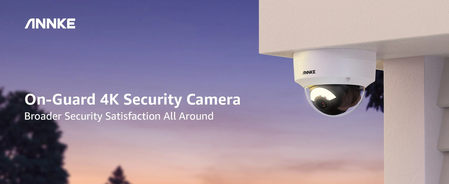 ANNKE C800 4K PoE Security Camera Outdoor IK10 8MP Smart Dual Light Built-in Mic  Apple or Google app