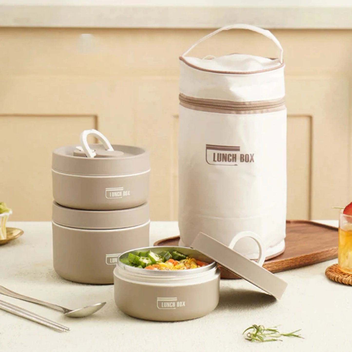 Thermal Lunch Box with Lid; Leakproof