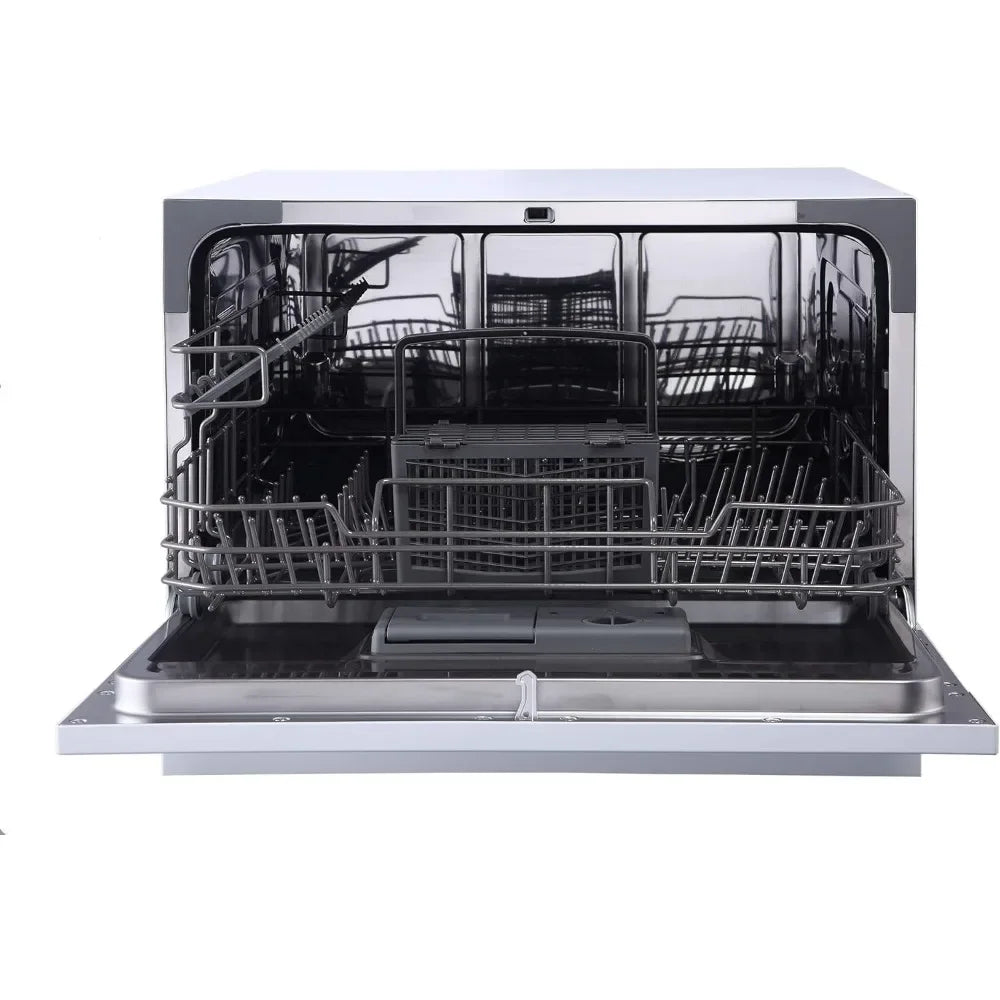 Energy Star Countertop Dishwasher with Delay Start & LED – White