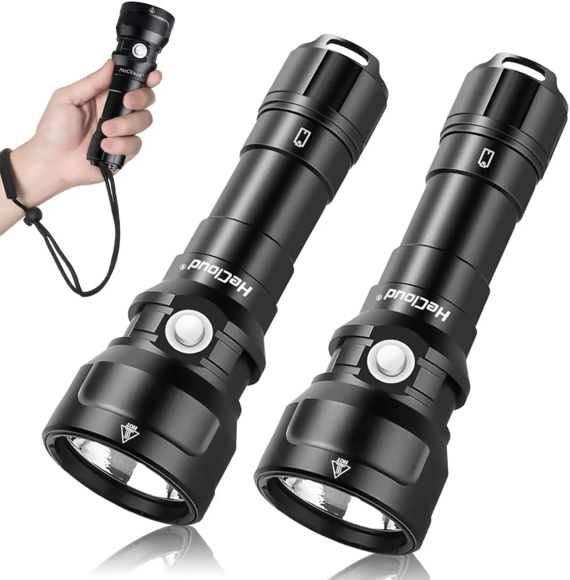 2000 Lumens Scuba Underwater Dive Light  Waterproof 873ft