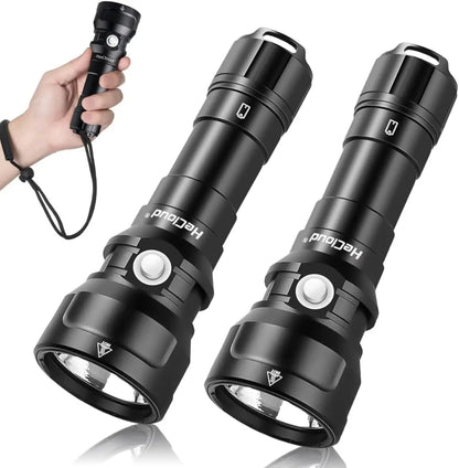 2000 Lumens Scuba Underwater Dive Light  Waterproof 873ft