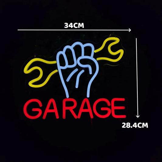 Garage Light Neon Sign, LED, Man Cave, Workshop