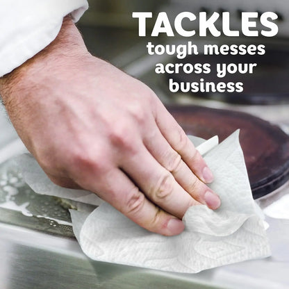 Double 2-Ply Paper Towels, 98 Sheets Per Roll, Pack of 12 Rolls