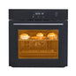 24" Single Wall Oven Built-in Electric Oven 2.5 Cu.ft Stainless Steel Steam Bake Air Fry 8 Preset Modes Sensor Touch Control