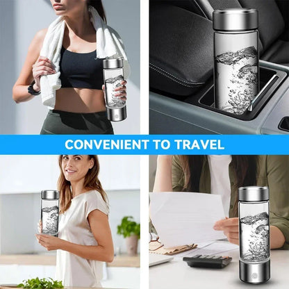 Hydrogen Water Bottle  Alkaline Ionizer USB Rechargeable Portable hydrogen Water Ionizer