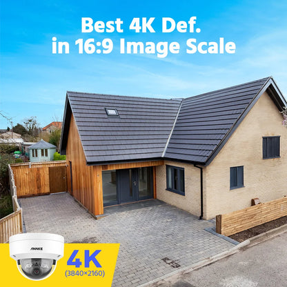 ANNKE C800 4K PoE Security Camera Outdoor IK10 8MP Smart Dual Light Built-in Mic  Apple or Google app