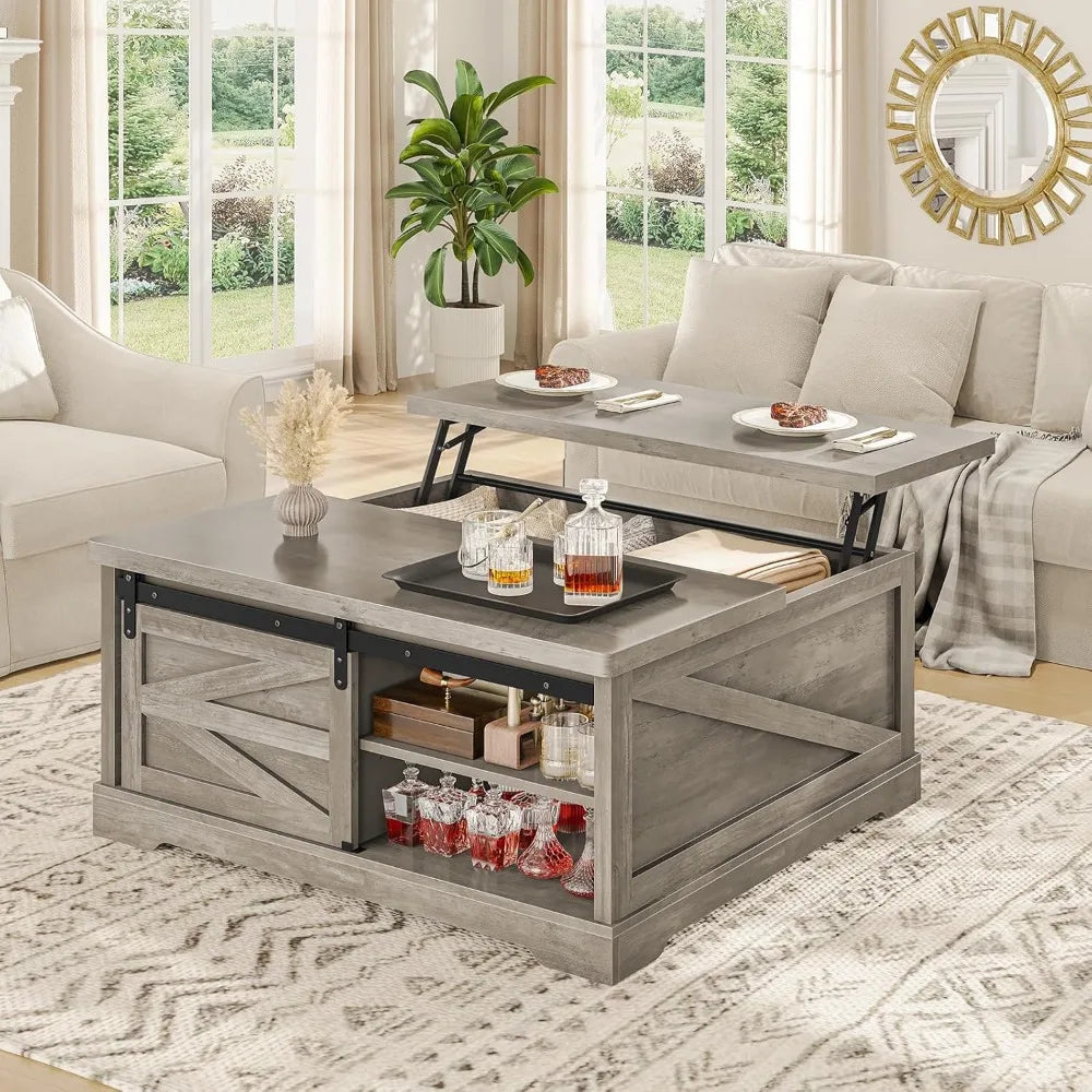 Lift Top Coffee Table with Storage,