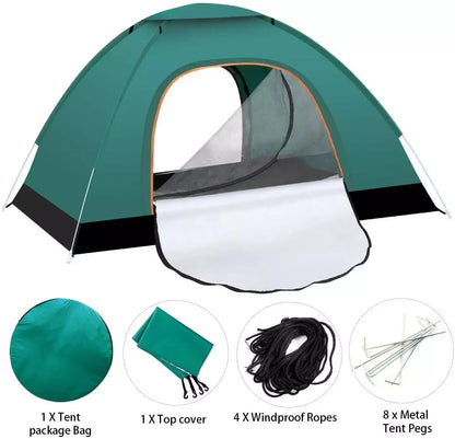 Automatic Pop Up Outdoor Camping Hiking Waterproof Sun Proof Tent Portable Backpacking 2-3 Person