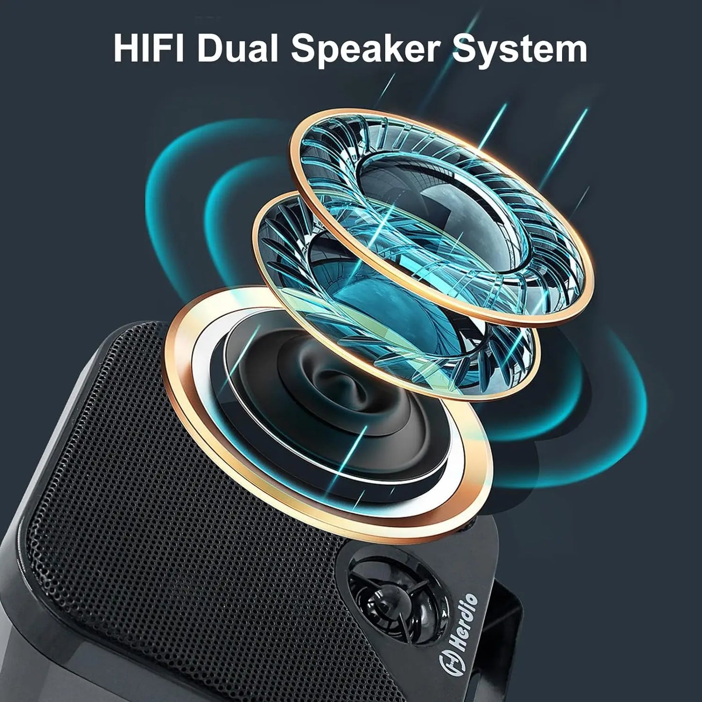 4'' 100W Heavy Duty Waterproof Boat Marine Bluetooth Speakers Surface Mounted
