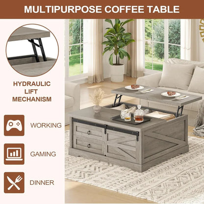 Lift Top Coffee Table with Storage,