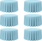 6 Pack Round Tablecloths 120 Inch - Circle, Washable