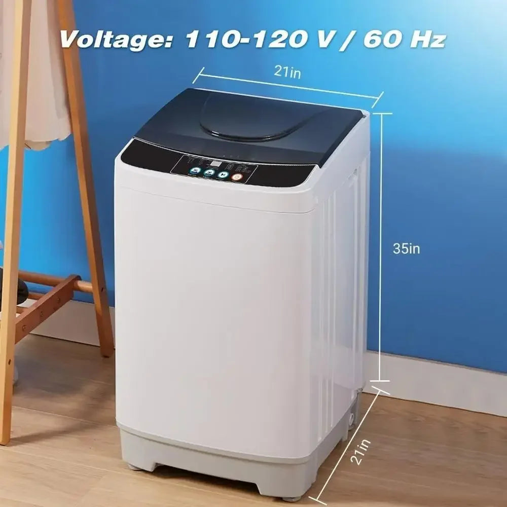 Automatic Compact Portable Washing Machine 10 Programs Space Saving Design Ideal
