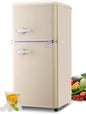 3.2 Cu.ft Compact Mini Fridge with Freezer, Retro Design Small size for Dorm, RV, Tiny Home