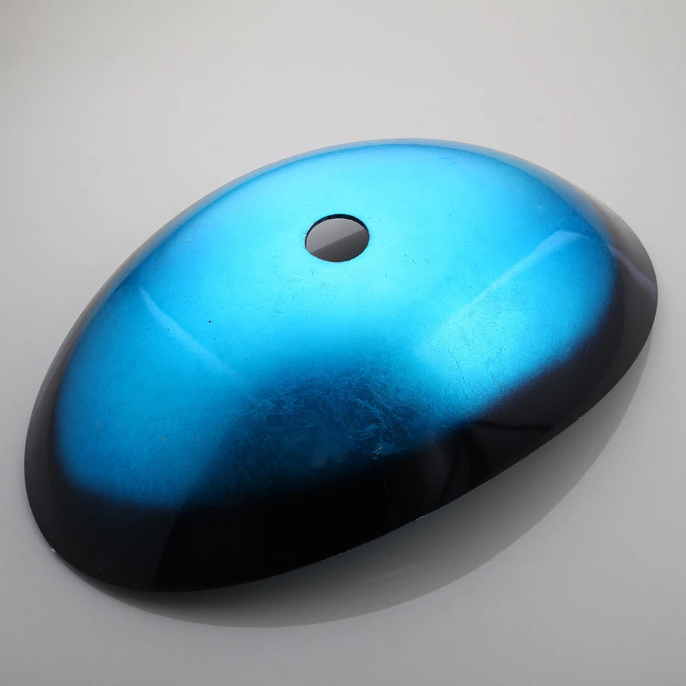 Tempered Glass Washbasin with Black Waterfall Faucet Bathroom Countertop Basin Sinks