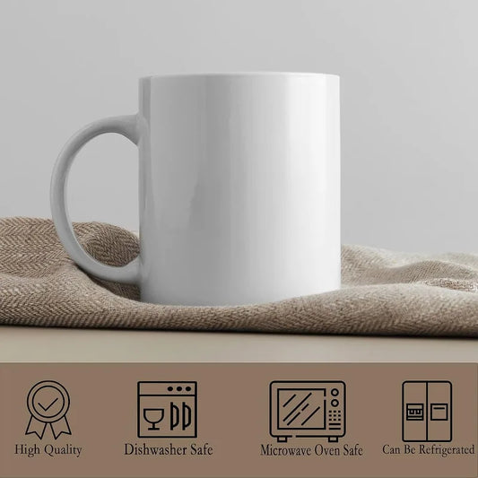 Mugs Blank White Ceramic Cups Bulk Mugs for Coffee Tea Set of 12