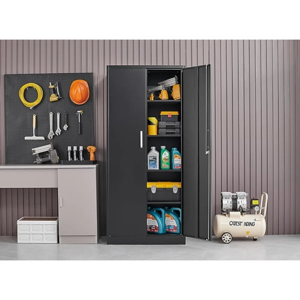 Metal Storage Cabinet with 5 Adjustable Shelves,