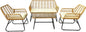 4-Piece Rattan Patio Set: Indoor/Outdoor Wicker