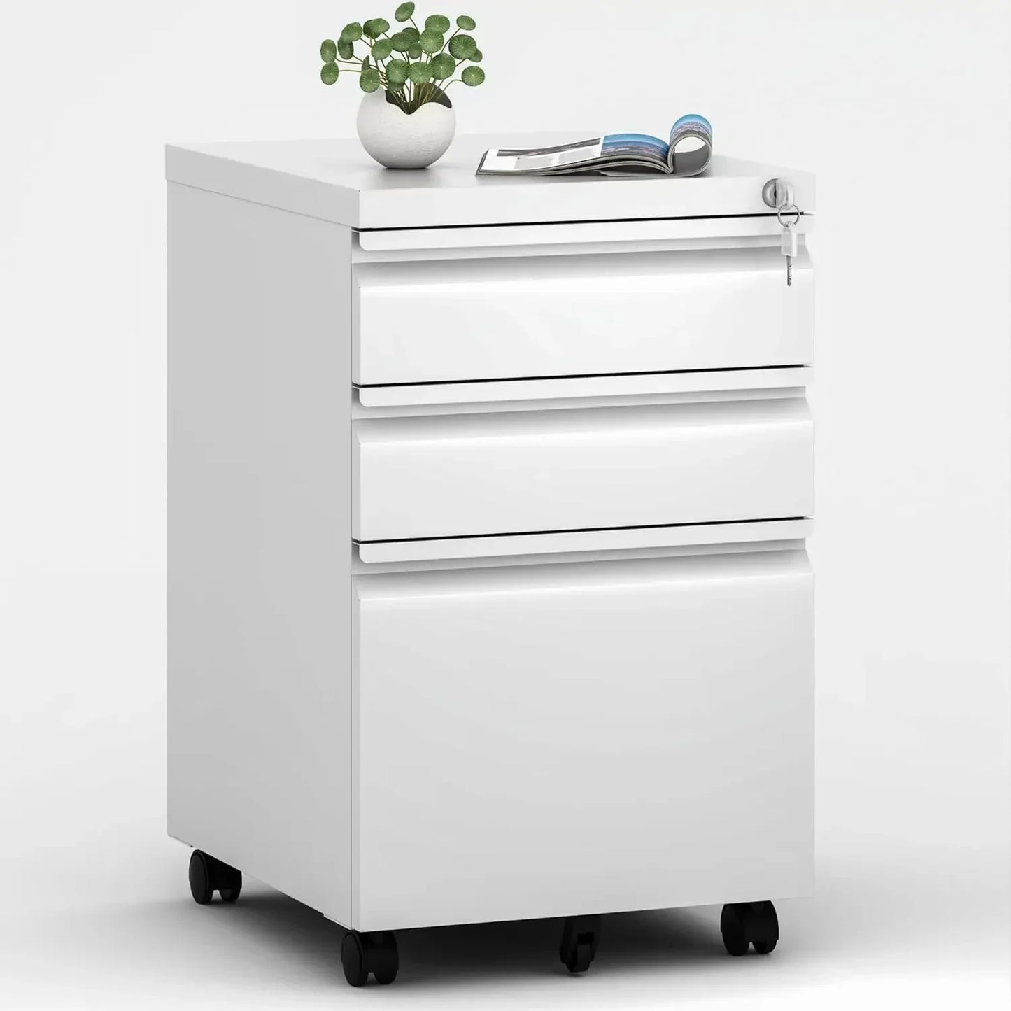 Metal Storage Cabinet with 5 Adjustable Shelves,