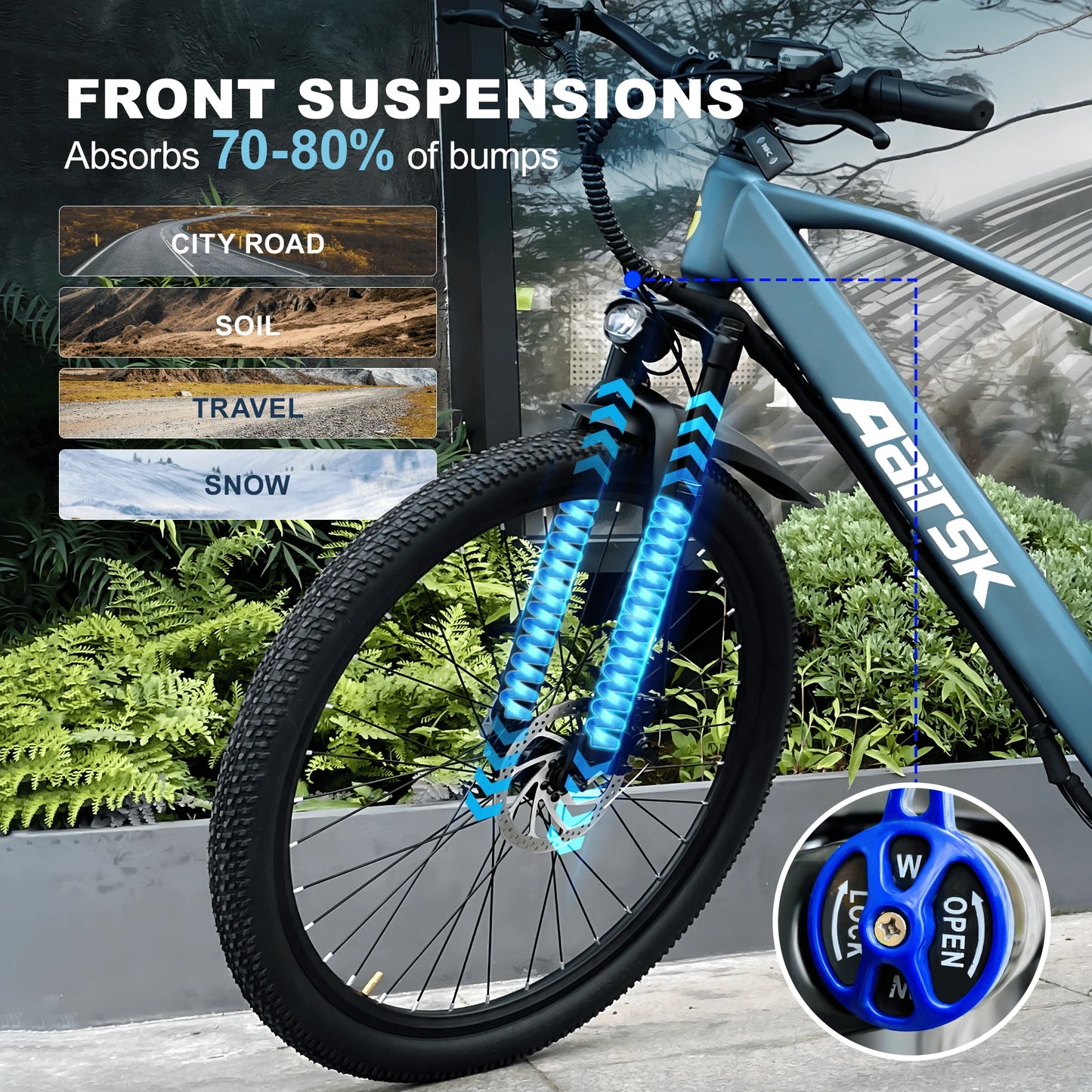 E bike 750W Adults Electric Bike 36V468Wh 26/24 Inch Tires Electric Bicycle 21-Speed City E Bikes Mountain e bikes