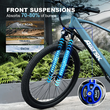 E bike 750W Adults Electric Bike 36V468Wh 26/24 Inch Tires Electric Bicycle 21-Speed City E Bikes Mountain e bikes