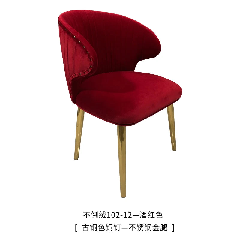 Set Of 2 Upholstered Wing Back Dining Chairs Living Room Designer Kitchen