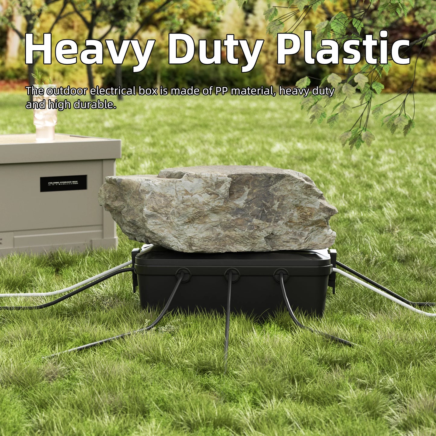 Outdoor Electrical Box 13x8x5 Extension Cord Cover Waterproof