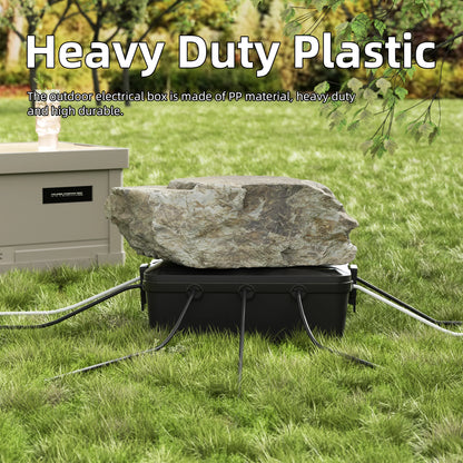 Outdoor Electrical Box 13x8x5 Extension Cord Cover Waterproof