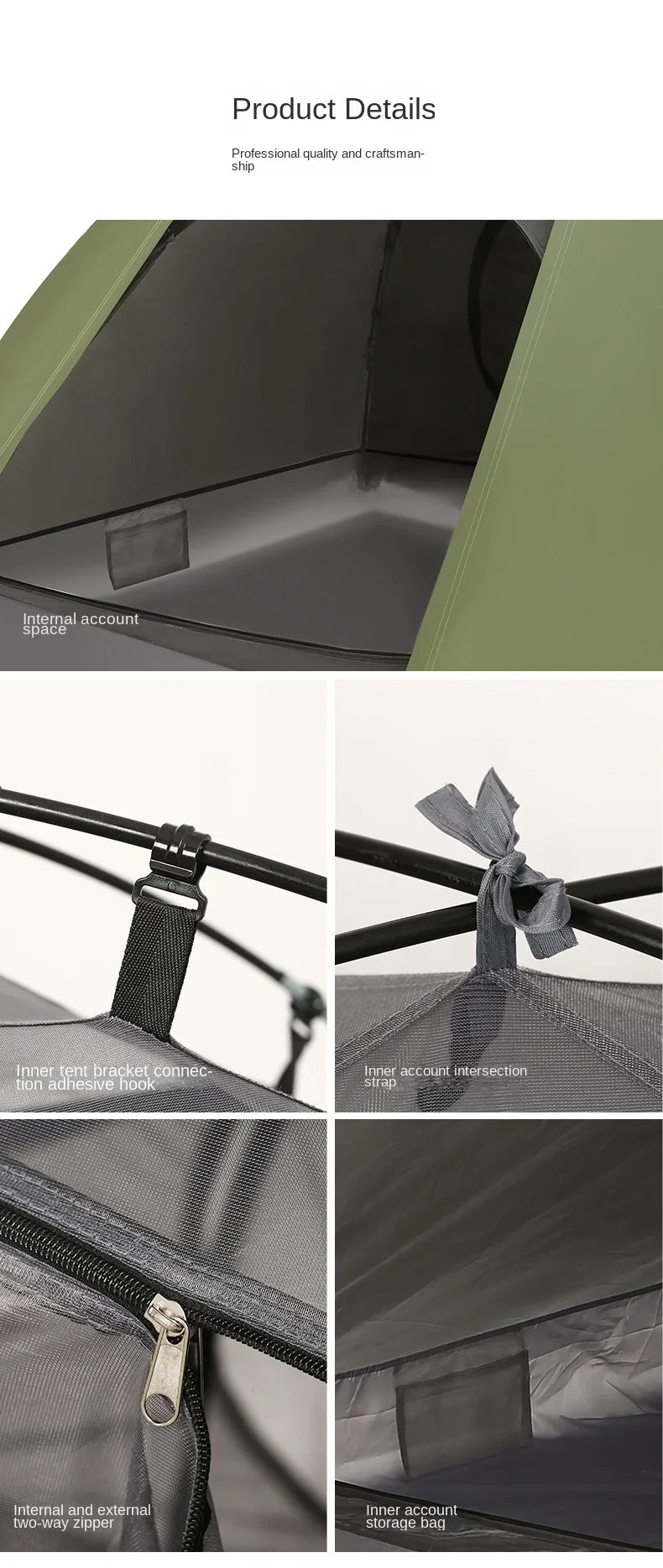 Outdoor Camping, Rain Proof, Wind Proof,  Super Light,  Camping Tent