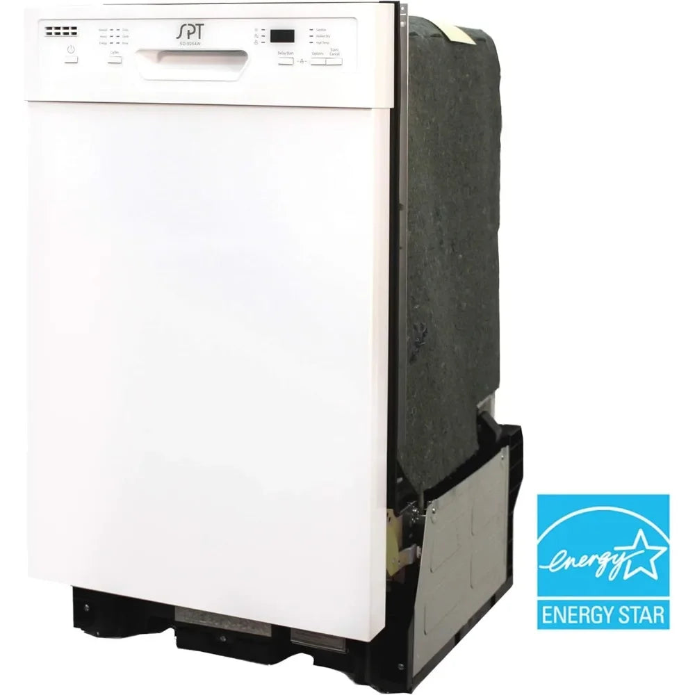 18″ Wide Built-In Dishwasher w/Heated Drying, ENERGY STAR, 6 Wash Programs, 8 Place Settings