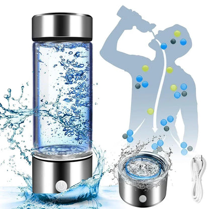 Hydrogen Water Bottle  Alkaline Ionizer USB Rechargeable Portable hydrogen Water Ionizer