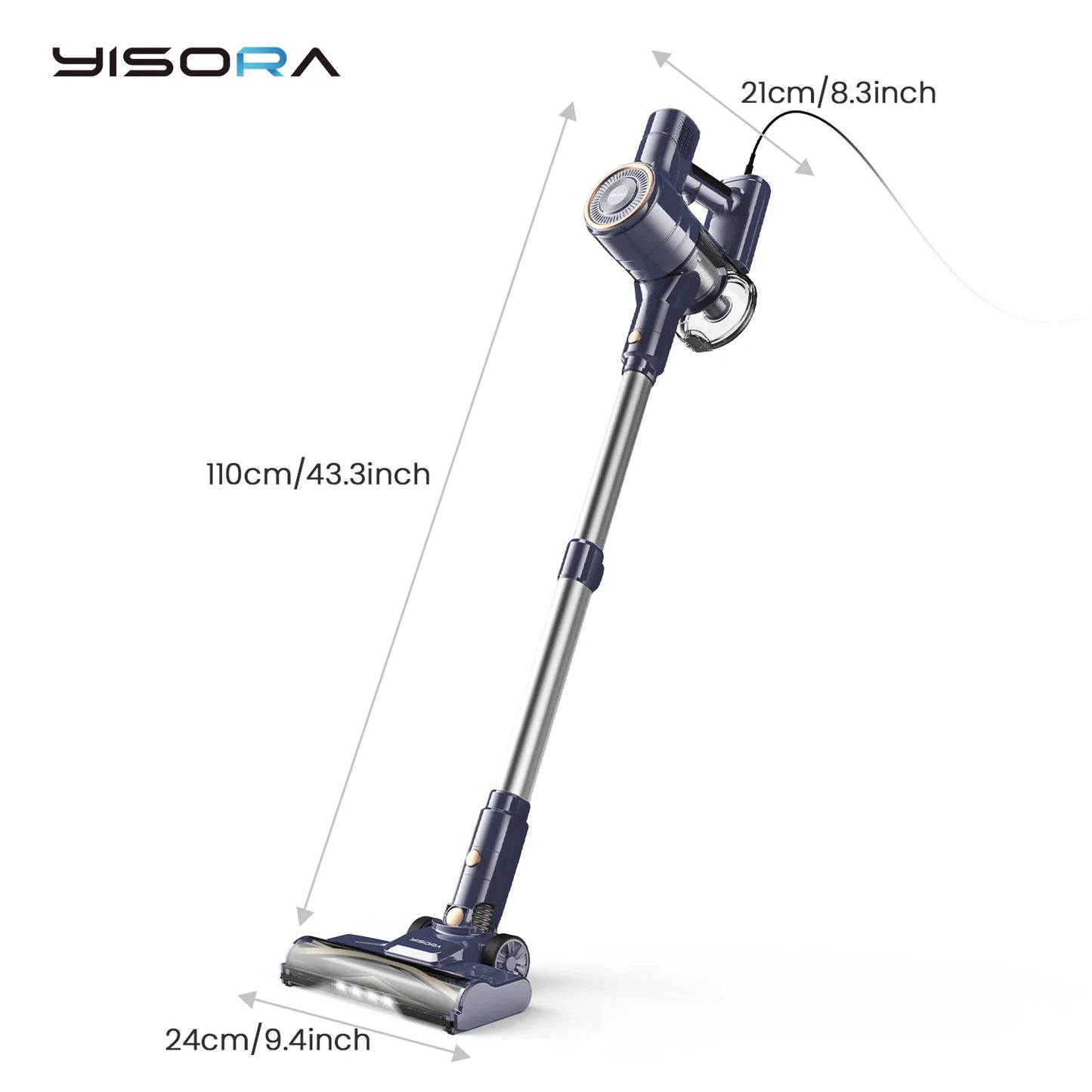 I8 Corded Vacuum Cleaner, 23000Pa 6M  Vacuum for Floor, Carpet, Pet Hair