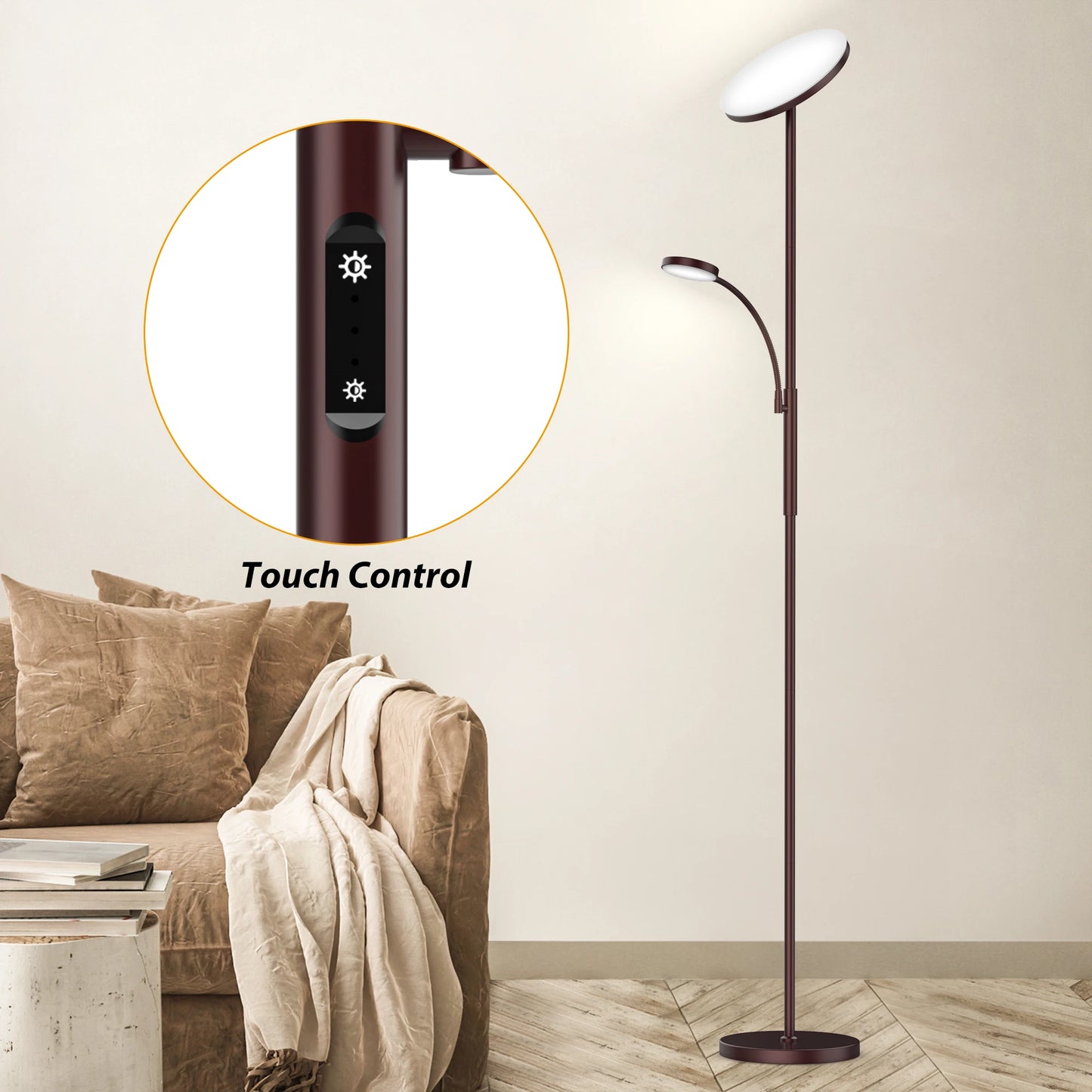 Beautiful LED Floor Lamp with Remote Control