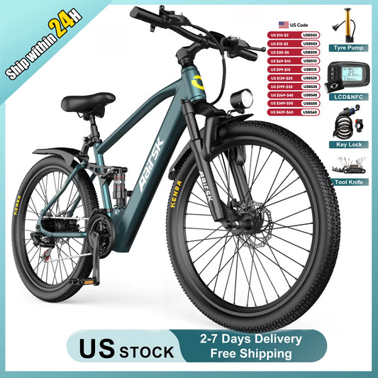E bike 750W Adults Electric Bike 36V468Wh 26/24 Inch Tires Electric Bicycle 21-Speed City E Bikes Mountain e bikes