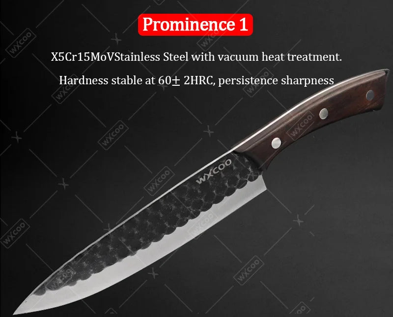 3 Pcs Stainless Steel Kitchen Chef Knife Set Multipurpose Boning Cleavers Utility Cutters Mini Meat Paring Slicing Tools