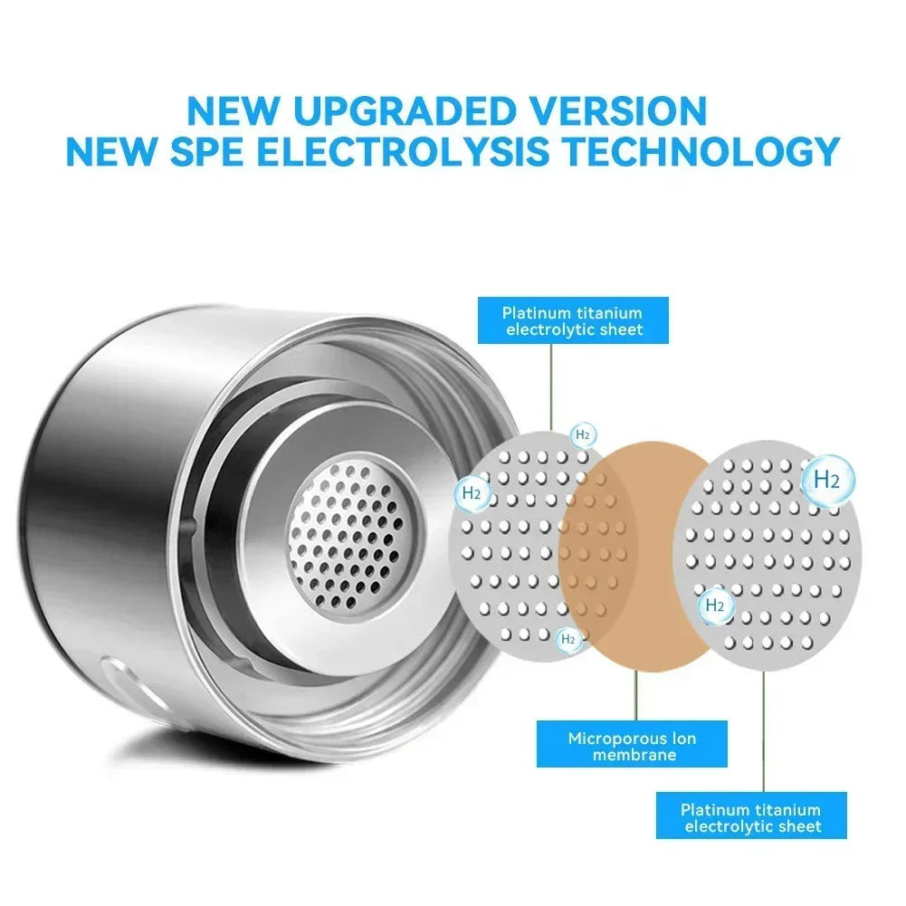 Hydrogen Water Bottle  Alkaline Ionizer USB Rechargeable Portable hydrogen Water Ionizer